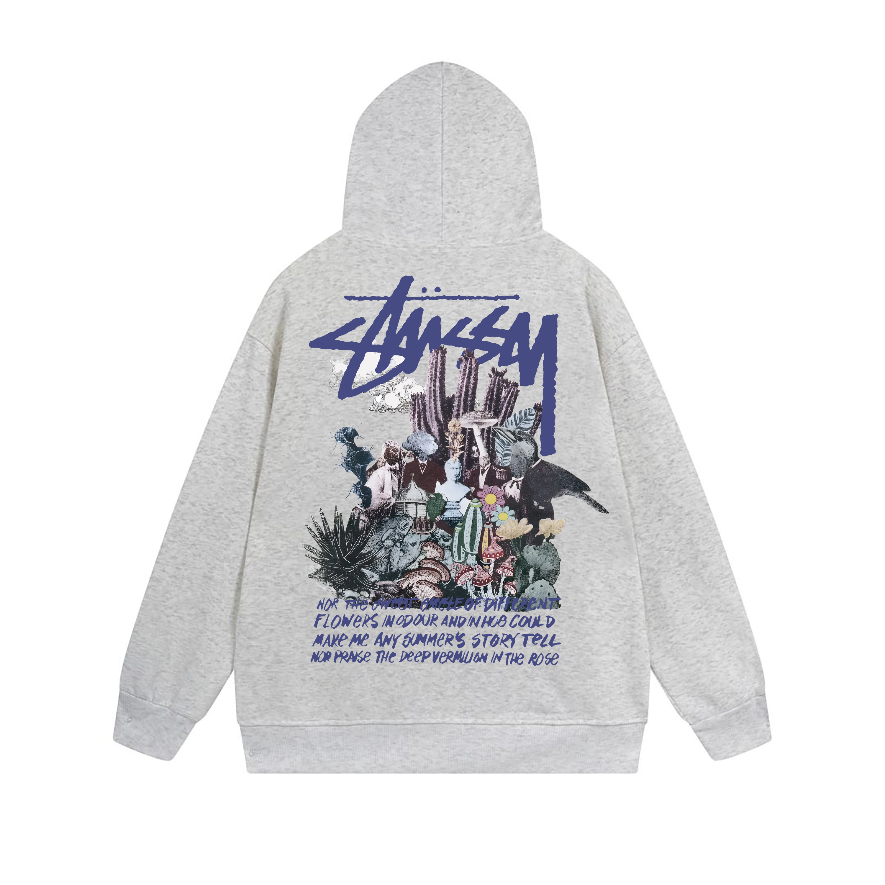 Stussy Neon City Poster Graphic Pullover Hoodie