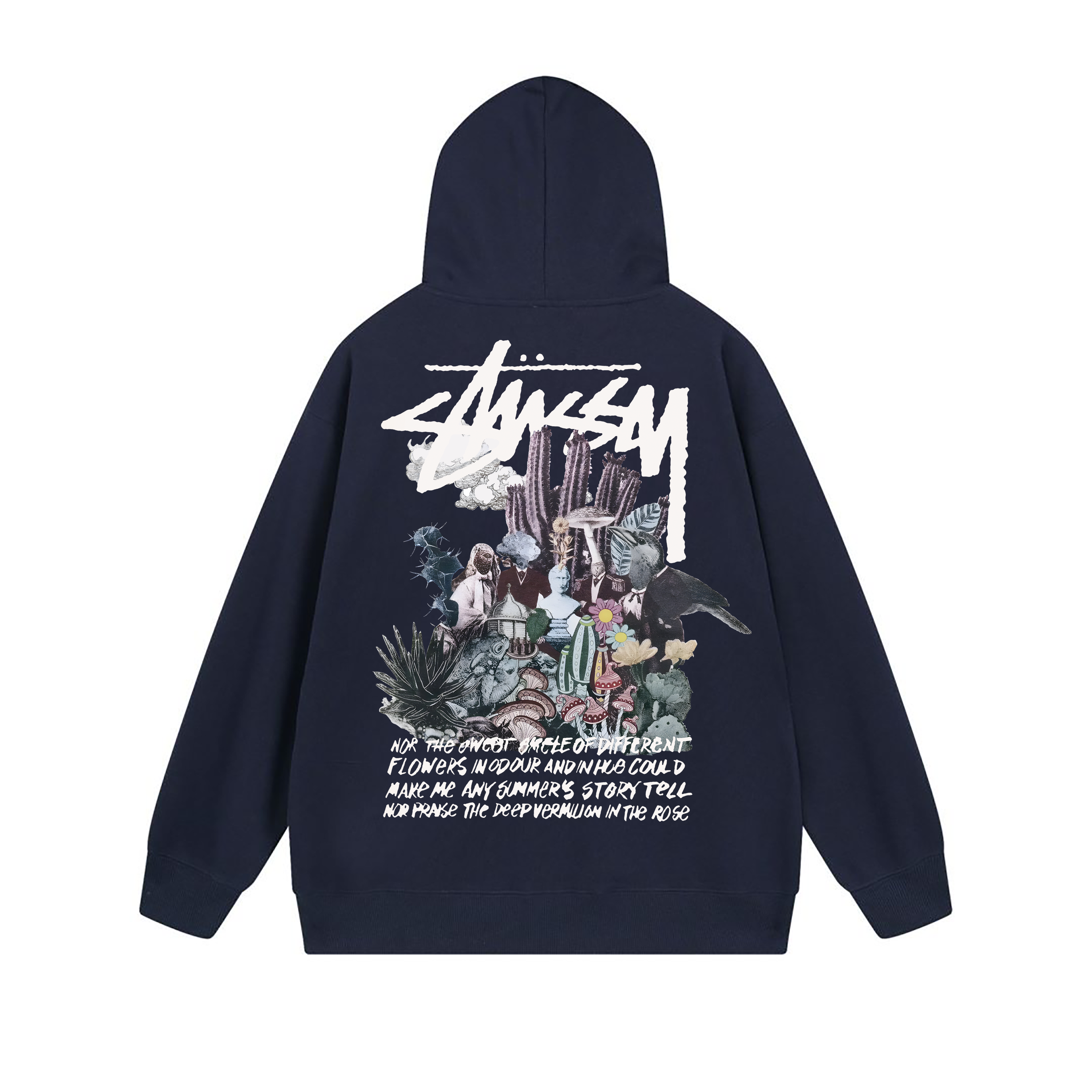Stussy Neon City Poster Graphic Pullover Hoodie