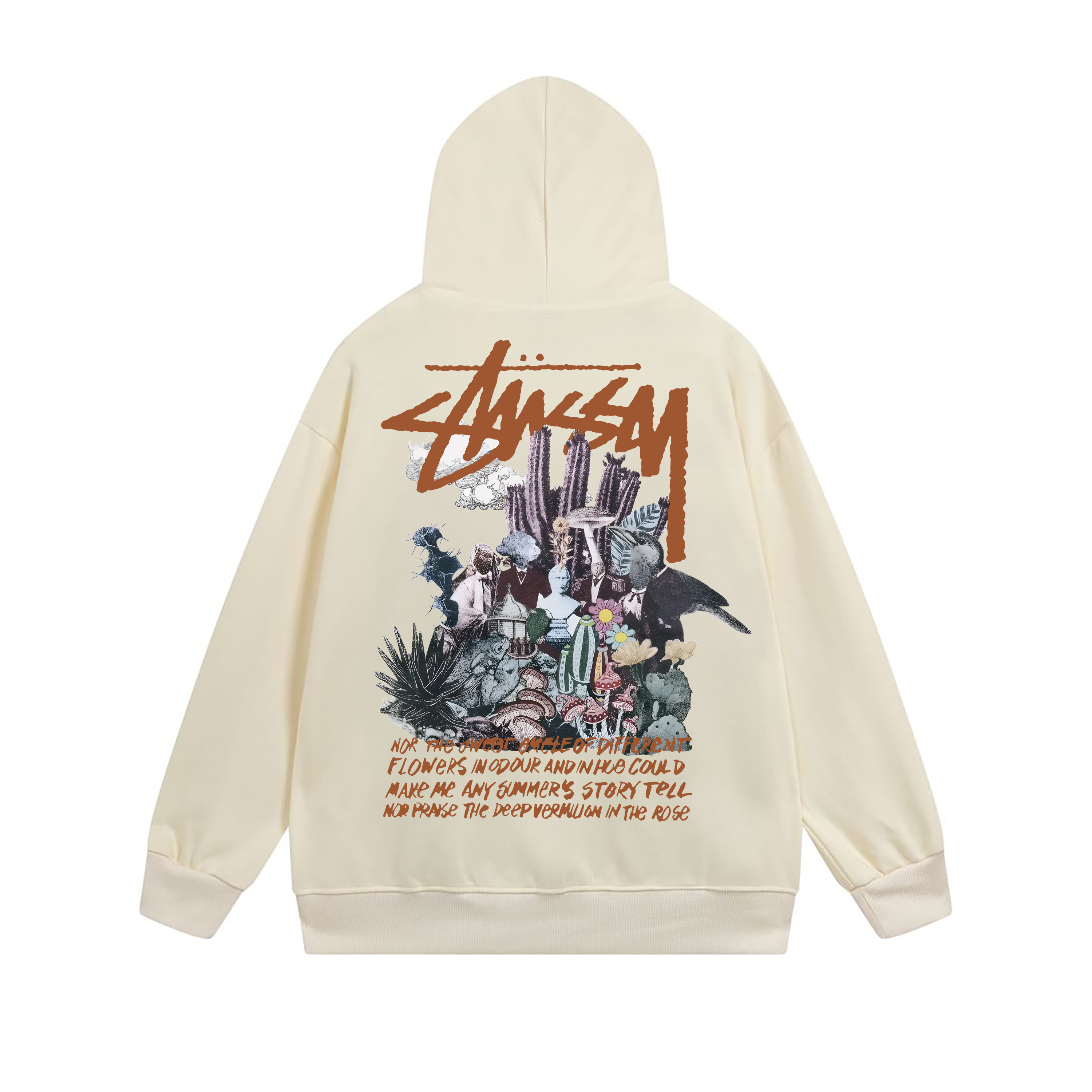 Stussy Neon City Poster Graphic Pullover Hoodie