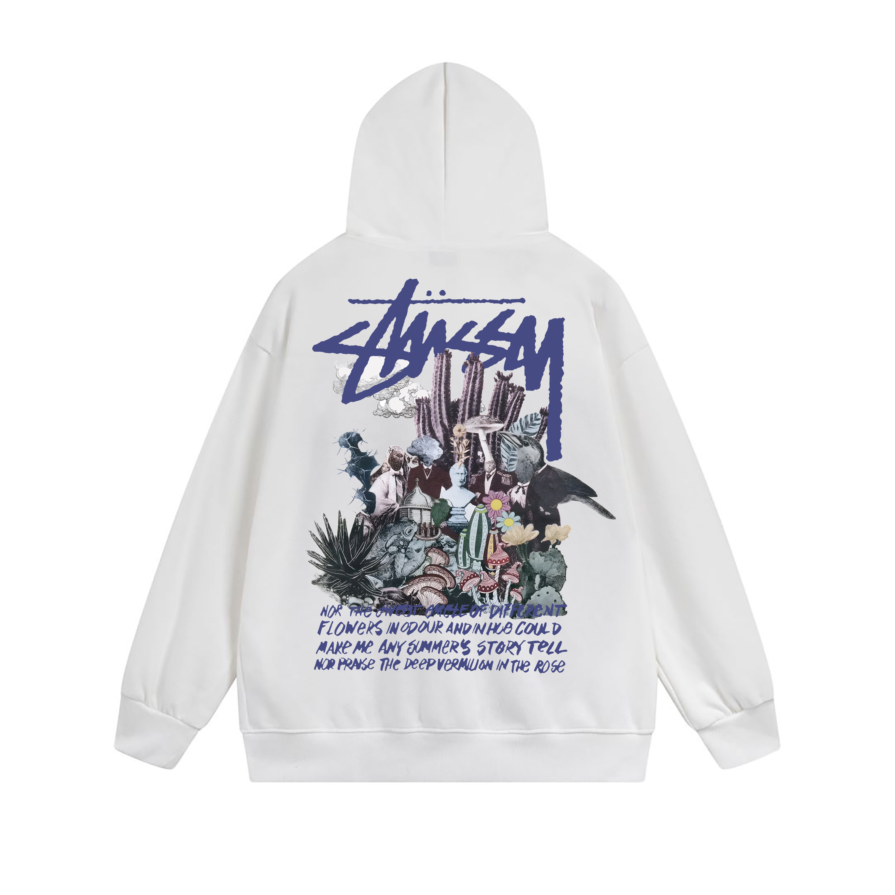 Stussy Neon City Poster Graphic Pullover Hoodie