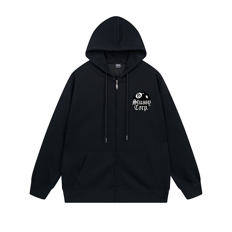 Stussy Neon Doodle Orb Full-Zip Hoodie