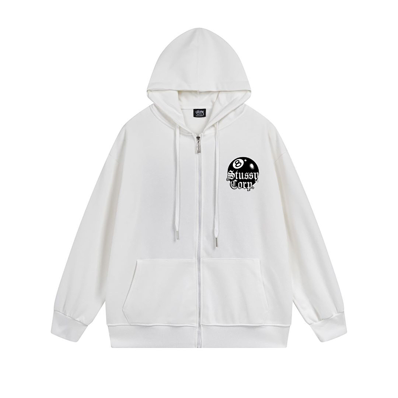 Stussy Neon Doodle Orb Full-Zip Hoodie