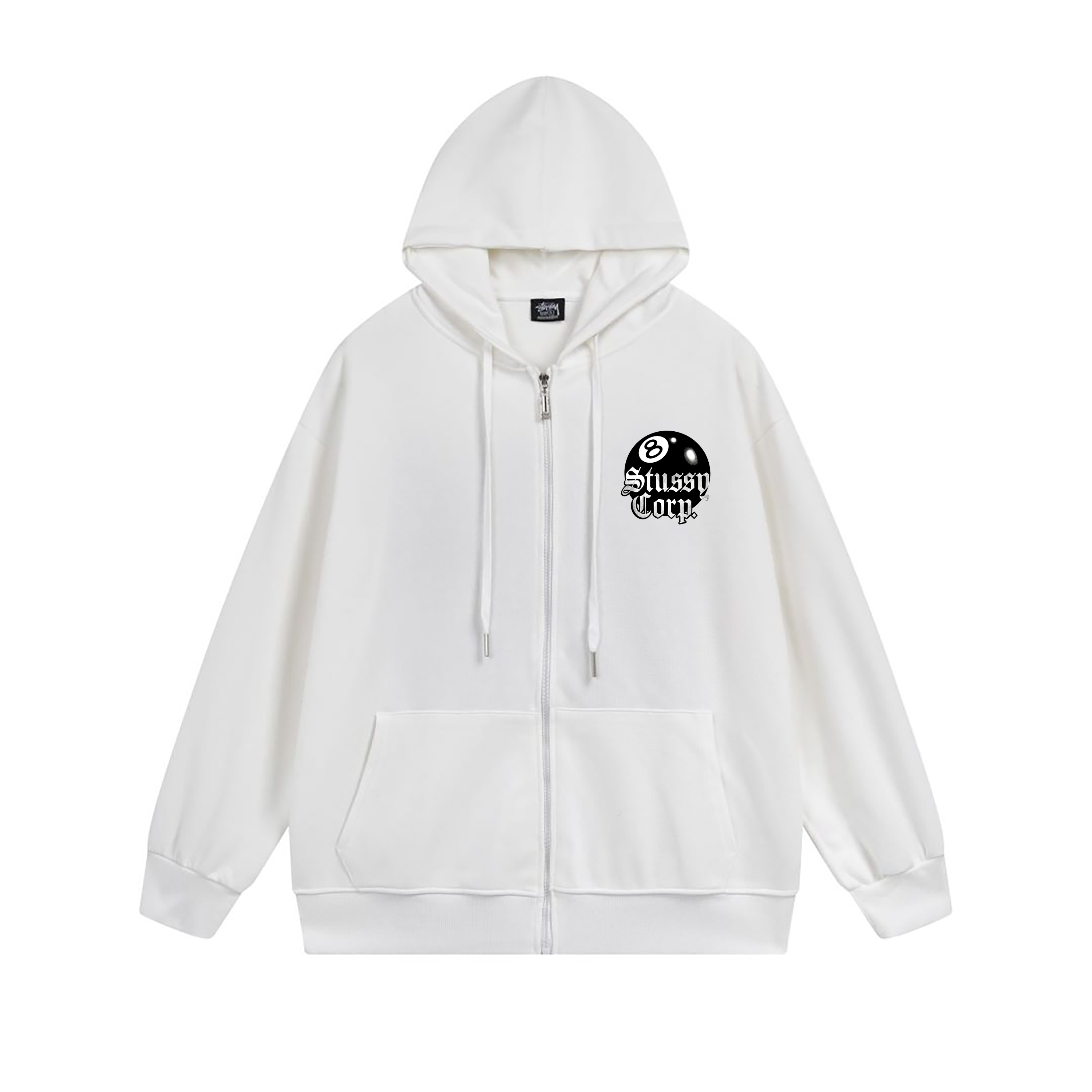 Stussy Neon Doodle Orb Full-Zip Hoodie