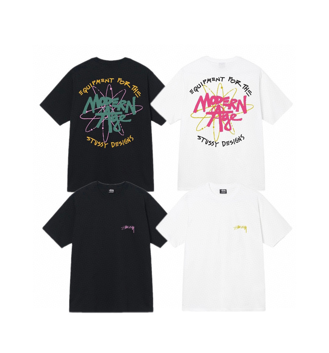Stussy Neon Graffiti Starburst T-Shirt