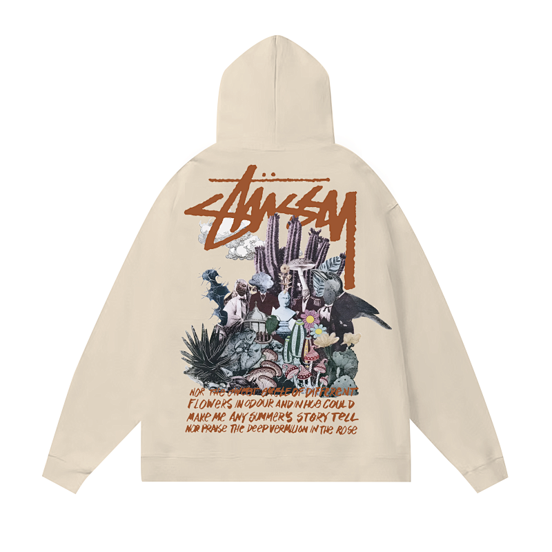 Stussy Neon Metropolis Collage Pullover Hoodie