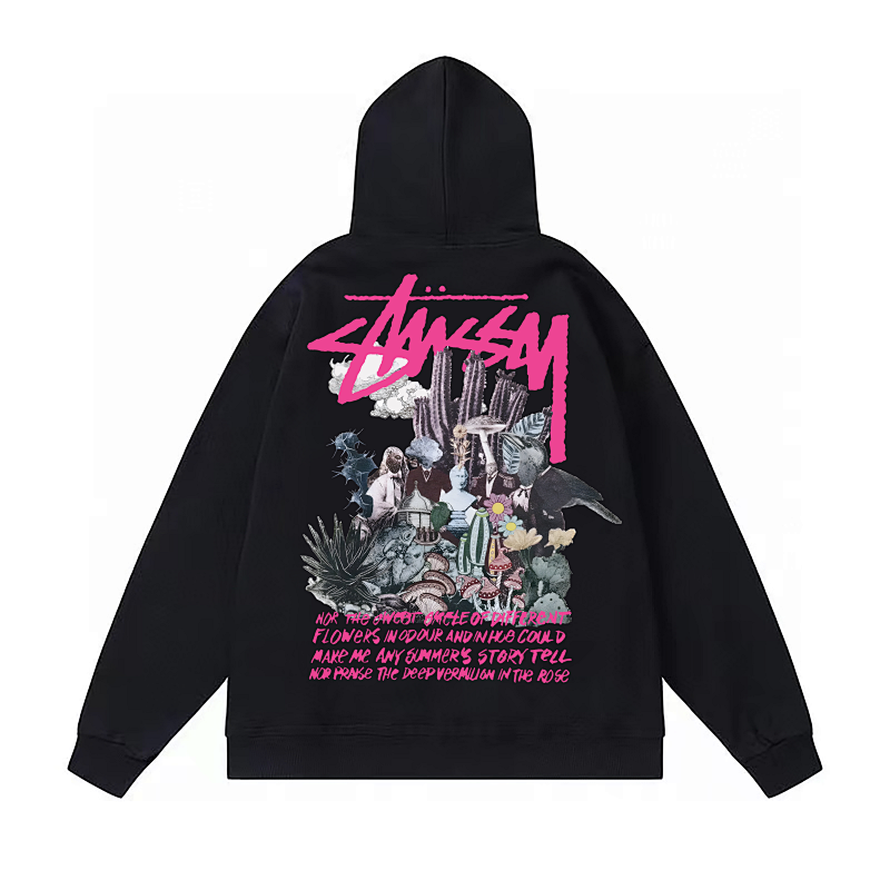 Stussy Neon Metropolis Collage Pullover Hoodie