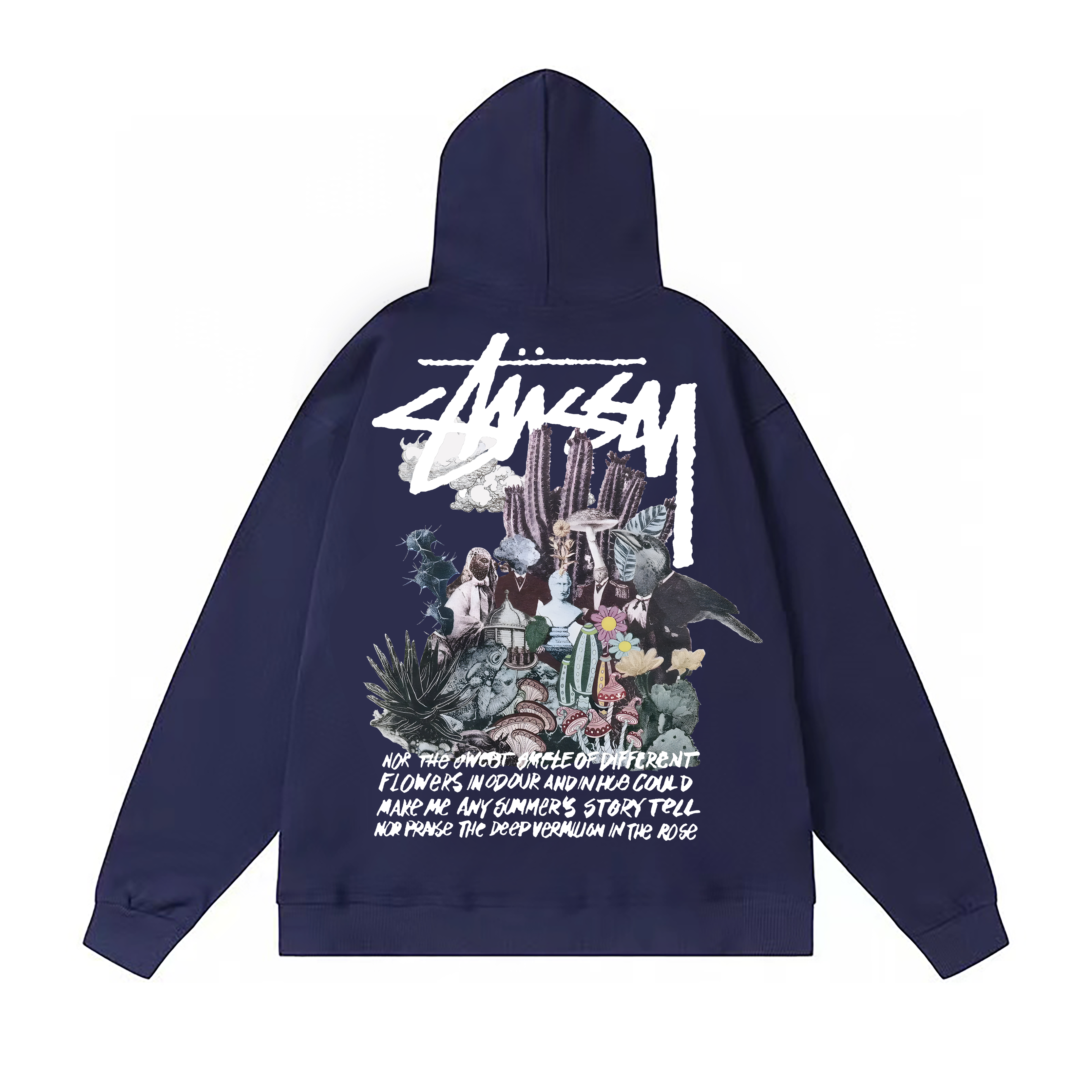 Stussy Neon Metropolis Collage Pullover Hoodie
