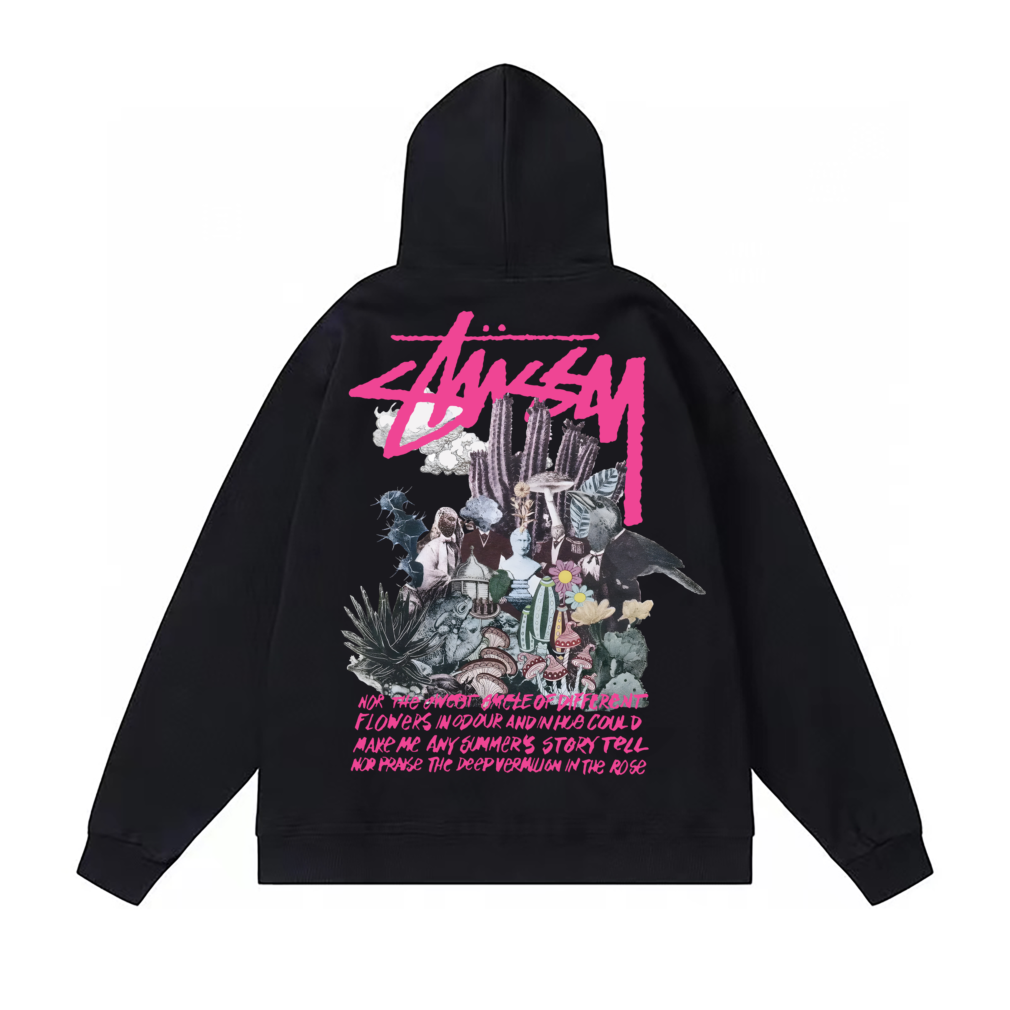 Stussy Neon Metropolis Collage Pullover Hoodie