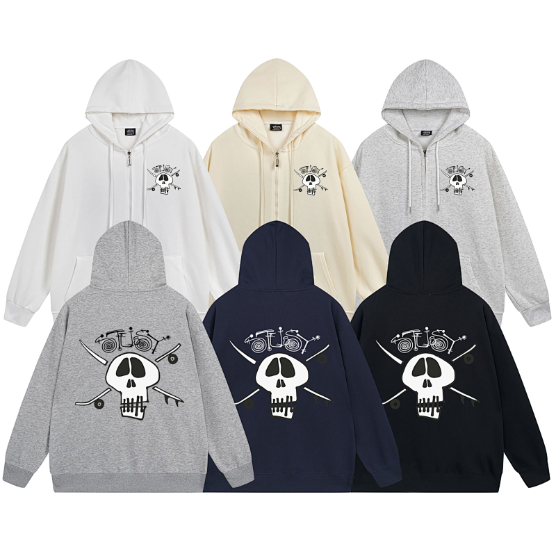 Stussy Nightscape Medallion Full-Zip Hoodie