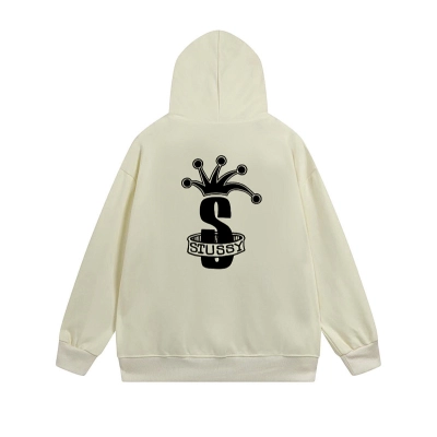 Stussy Noir Portrait Poster Full-Zip Hoodie 02