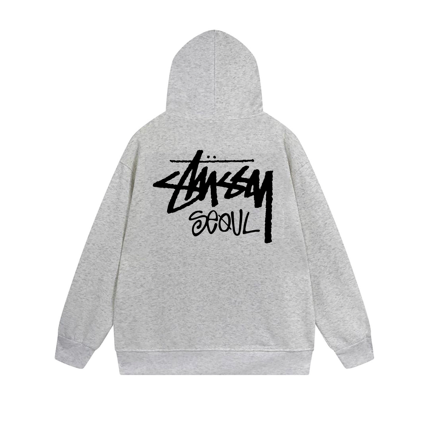 Stussy Orange Flame Emblem Full-Zip Hoodie