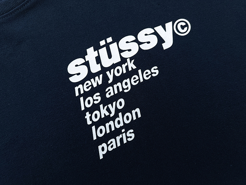 Stussy Orange Radiant Globe T-Shirt