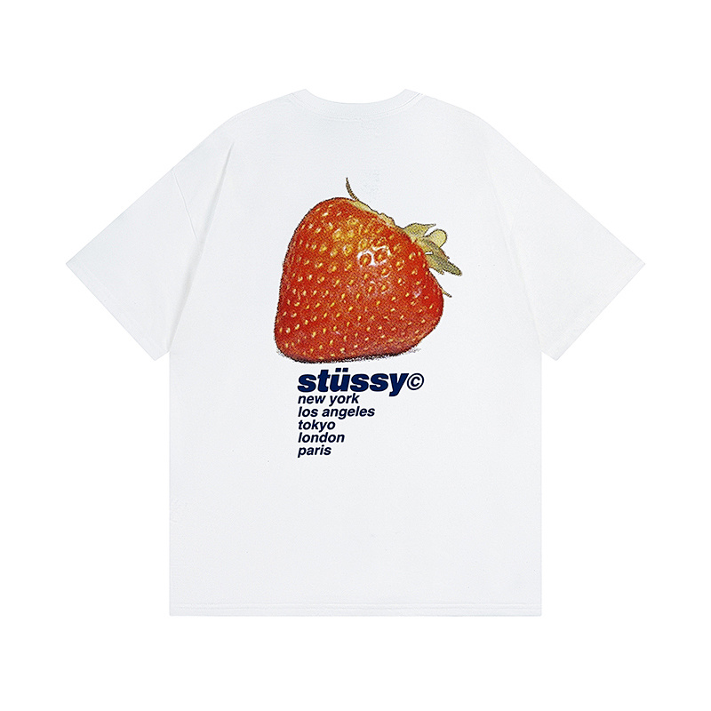 Stussy Orange Radiant Globe T-Shirt
