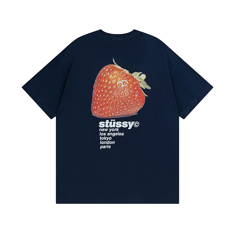 Stussy Orange Radiant Globe T-Shirt