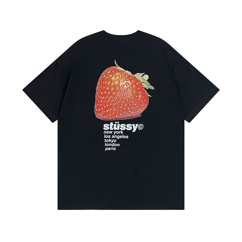 Stussy Orange Radiant Globe T-Shirt