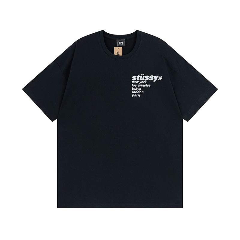 Stussy Orange Radiant Globe T-Shirt