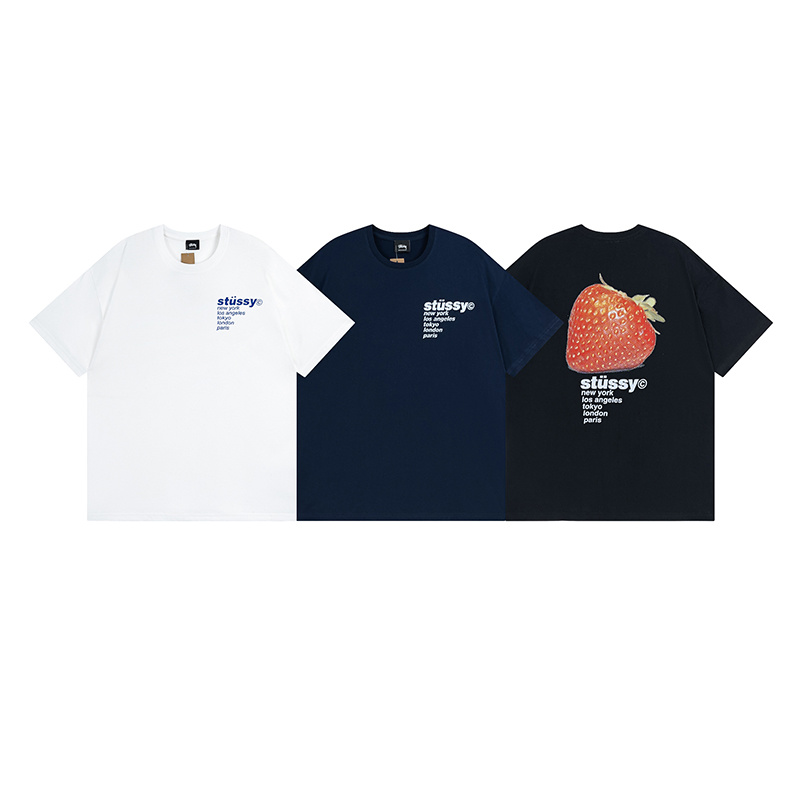 Stussy Orange Radiant Globe T-Shirt