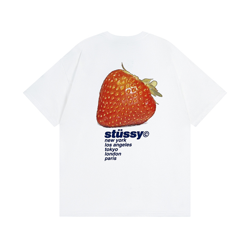 Stussy Orange Radiant Globe T-Shirt