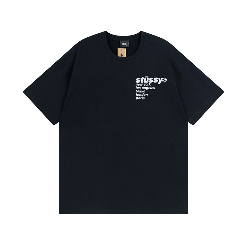 Stussy Orange Radiant Globe T-Shirt