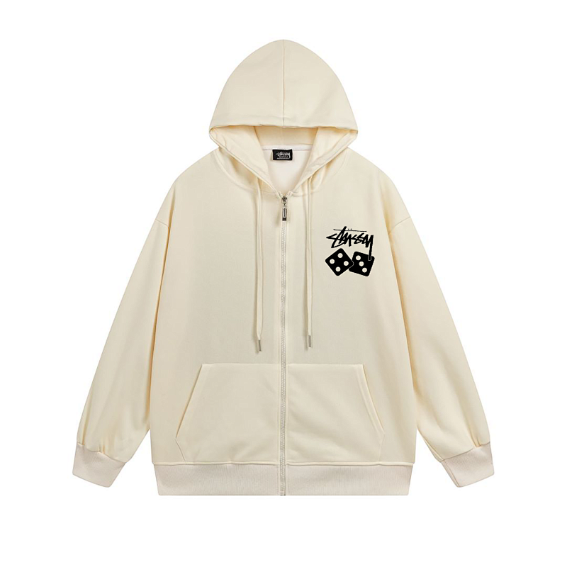 Stussy Orbit World Graphic Full-Zip Hoodie