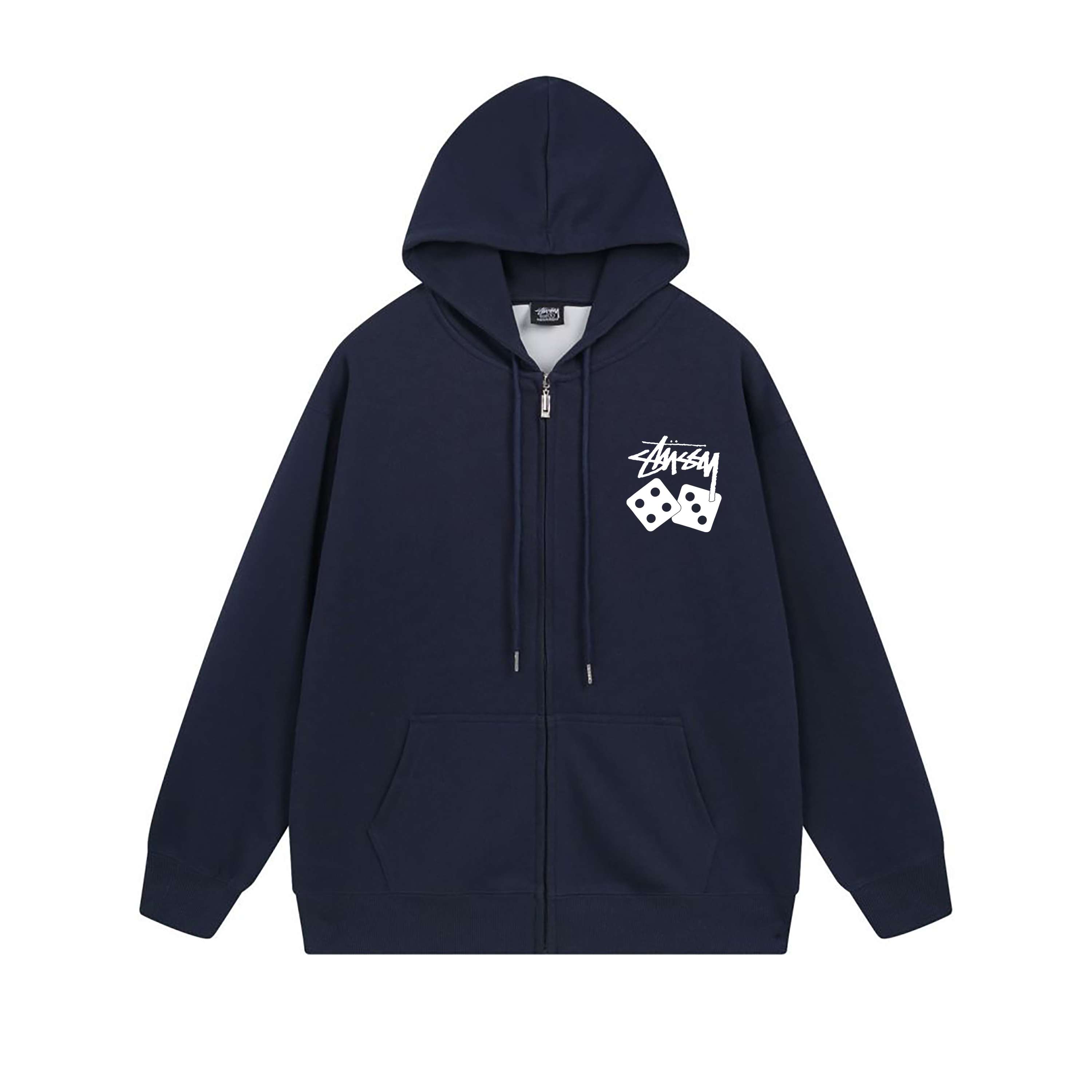 Stussy Orbit World Graphic Full-Zip Hoodie