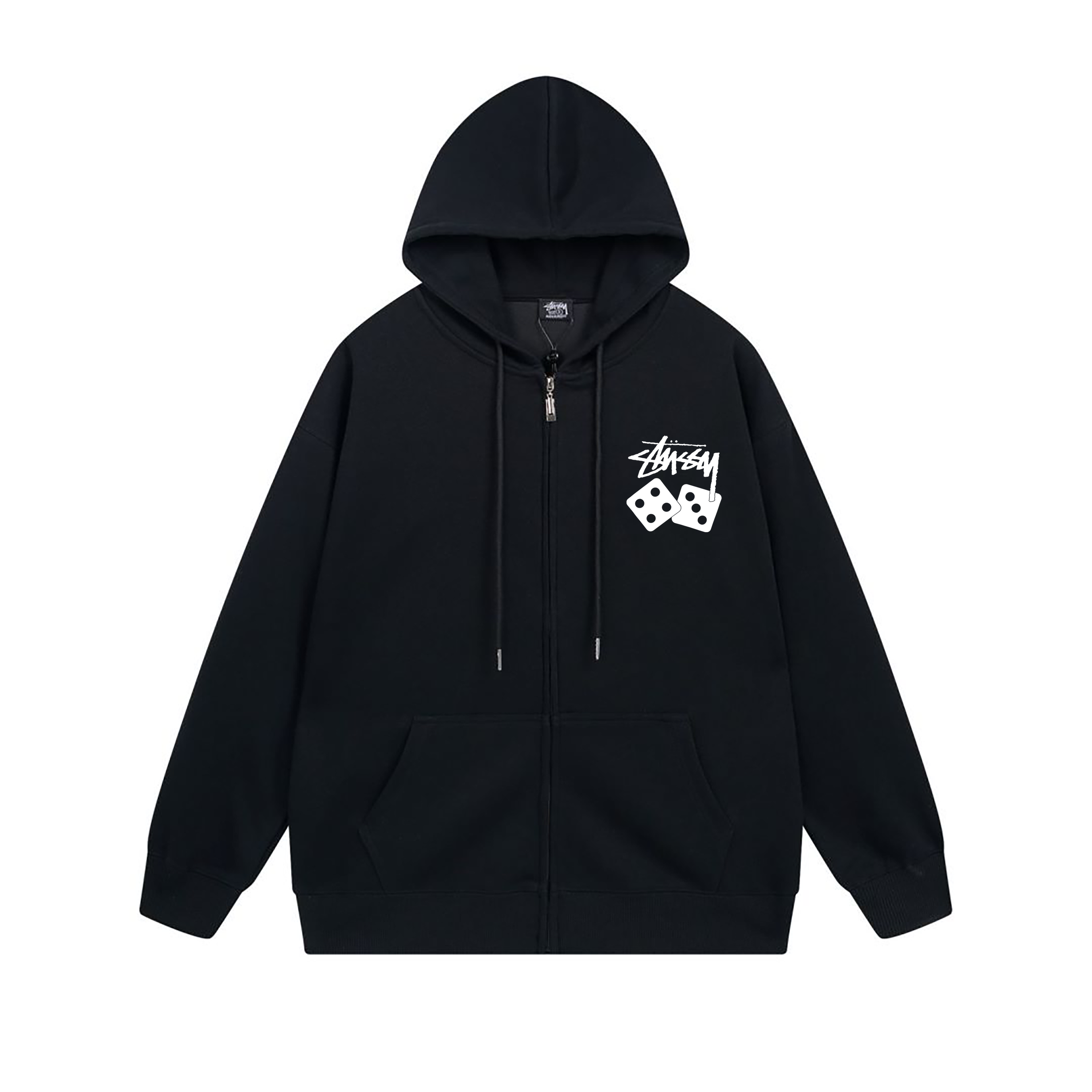 Stussy Orbit World Graphic Full-Zip Hoodie