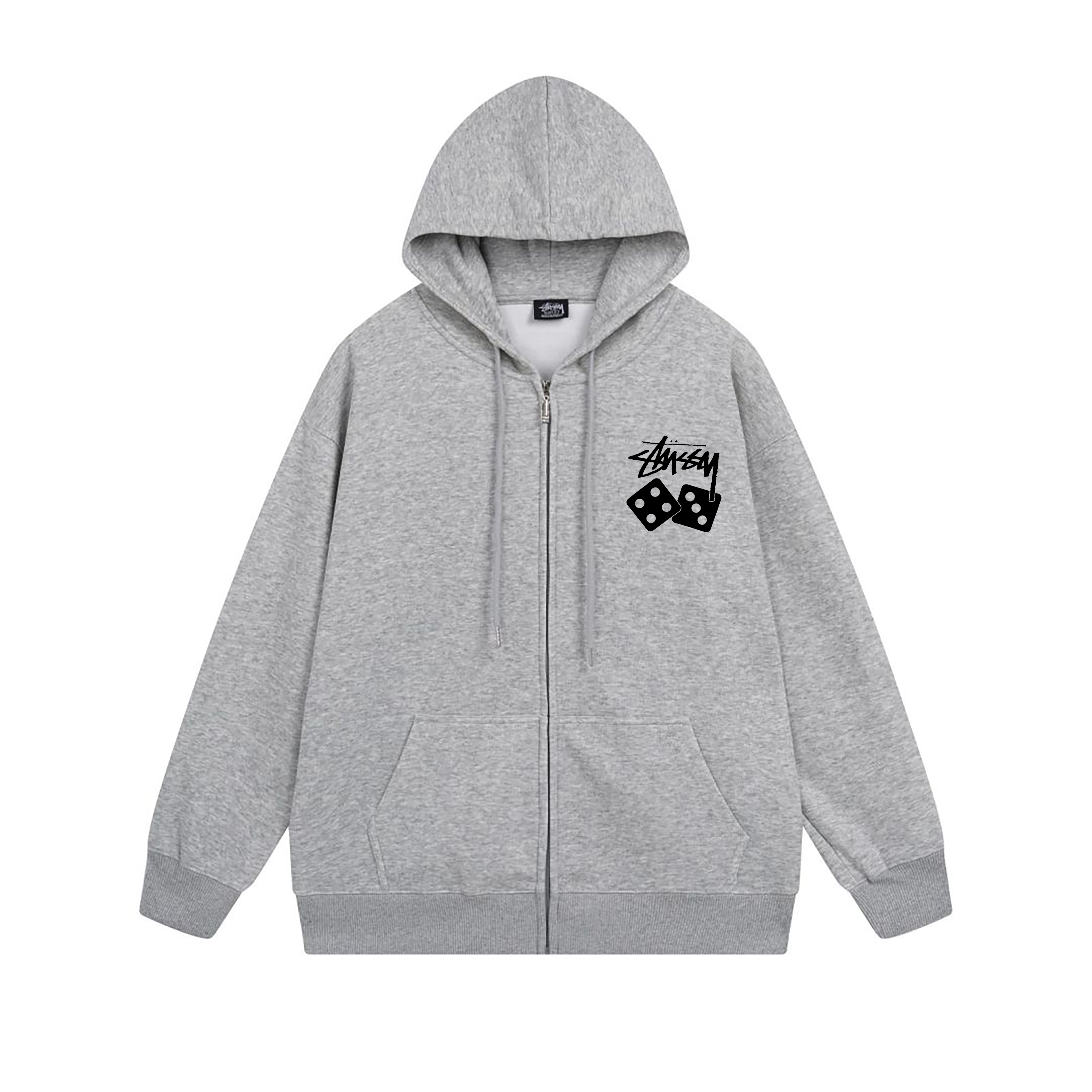 Stussy Orbit World Graphic Full-Zip Hoodie