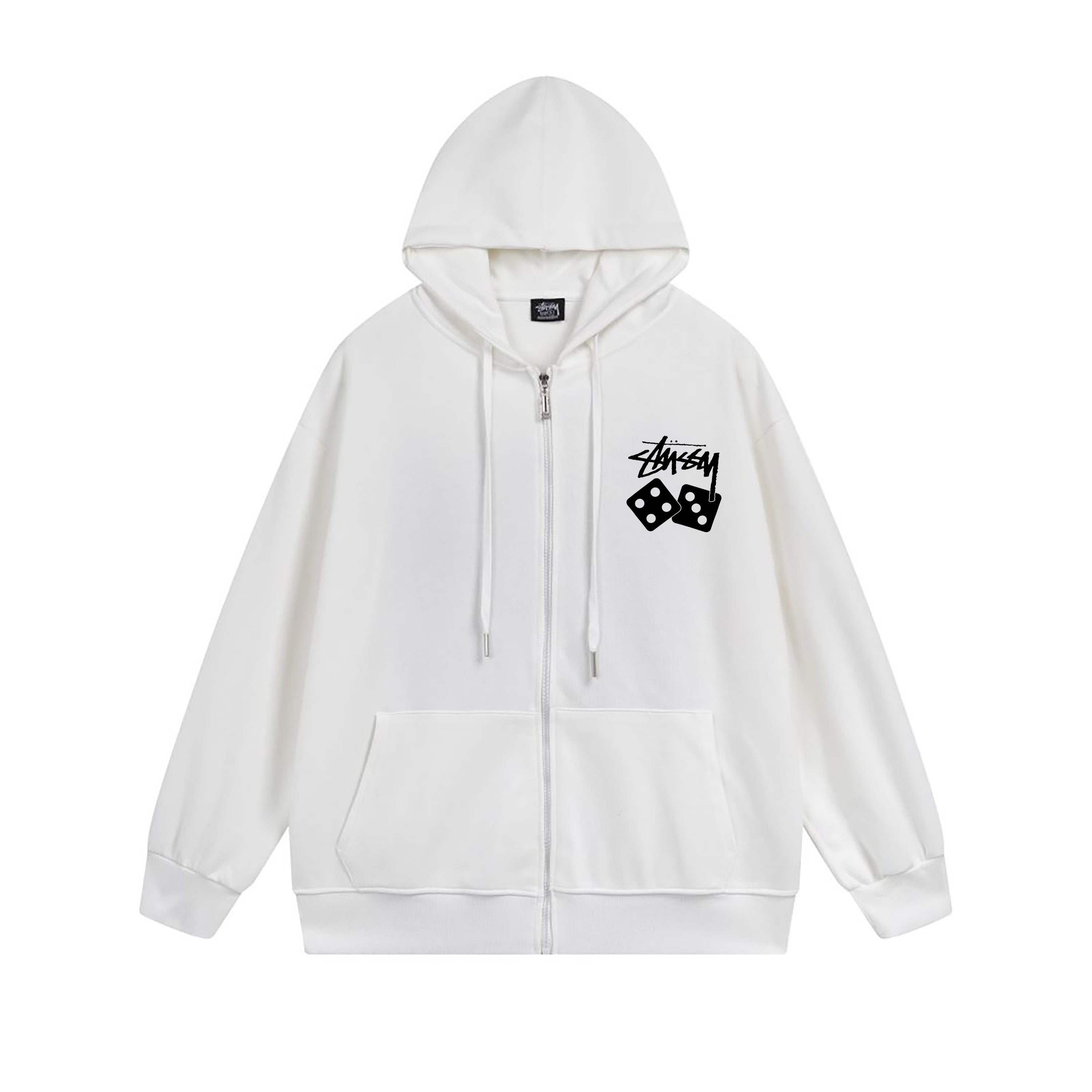 Stussy Orbit World Graphic Full-Zip Hoodie