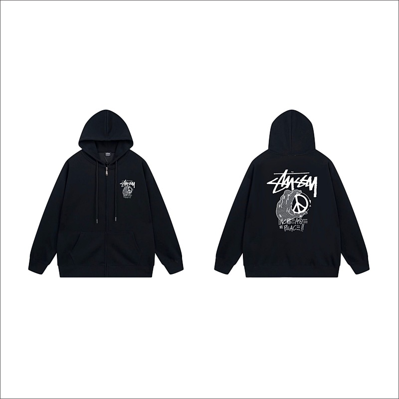 Stussy Ornamental Skull Full-Zip Hoodie
