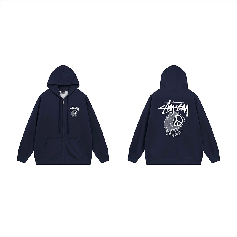 Stussy Ornamental Skull Full-Zip Hoodie
