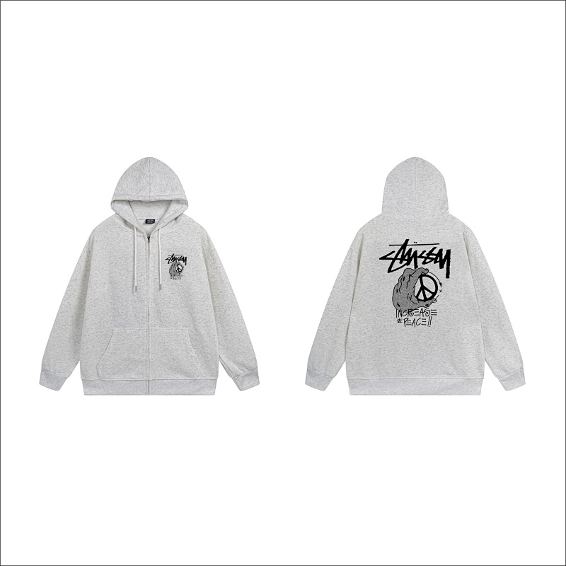 Stussy Ornamental Skull Full-Zip Hoodie