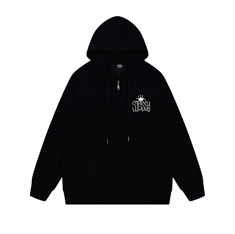 Stussy Ornate Gothic Monogram Full-Zip Hoodie