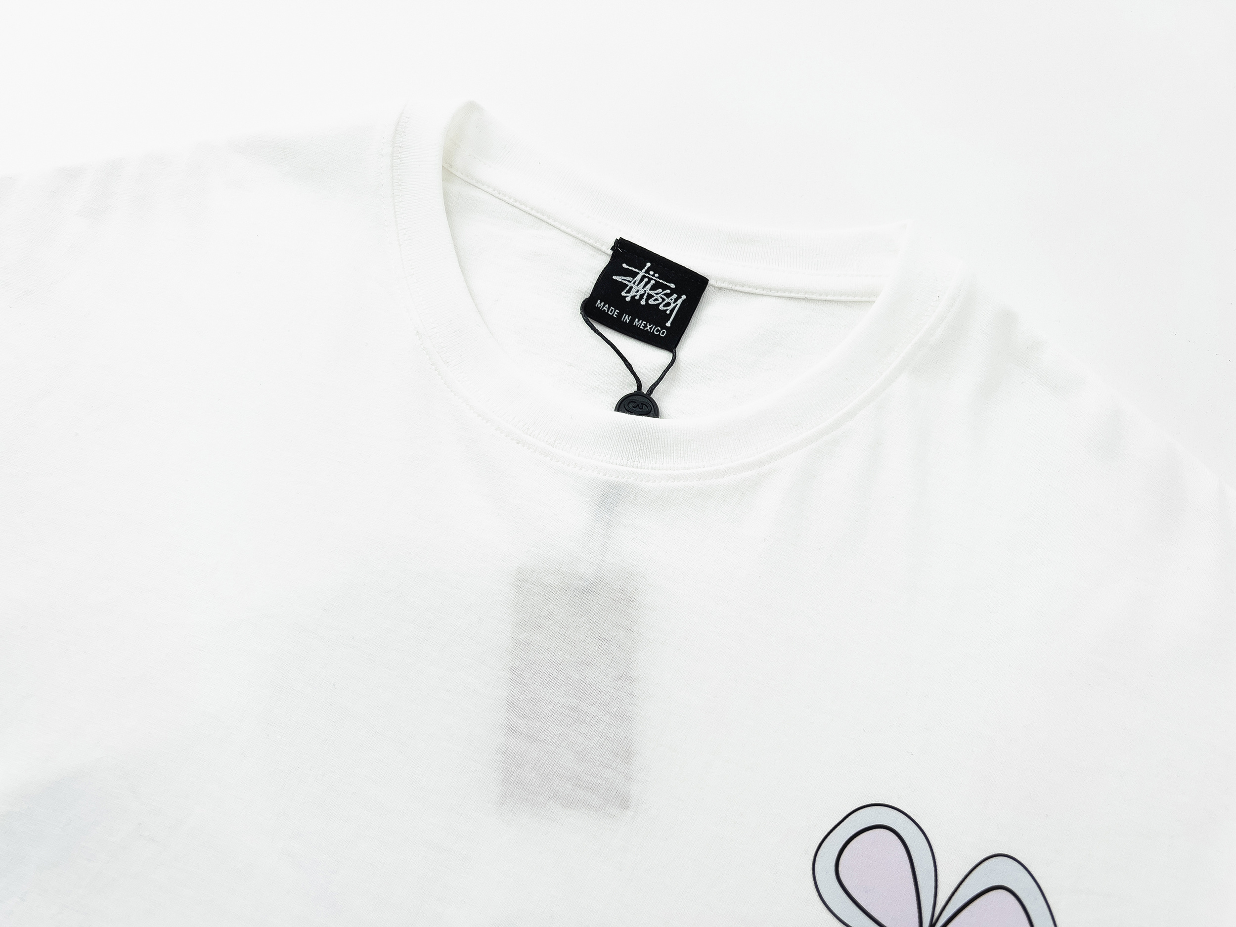 Stussy Outline Flower Logo T-Shirt
