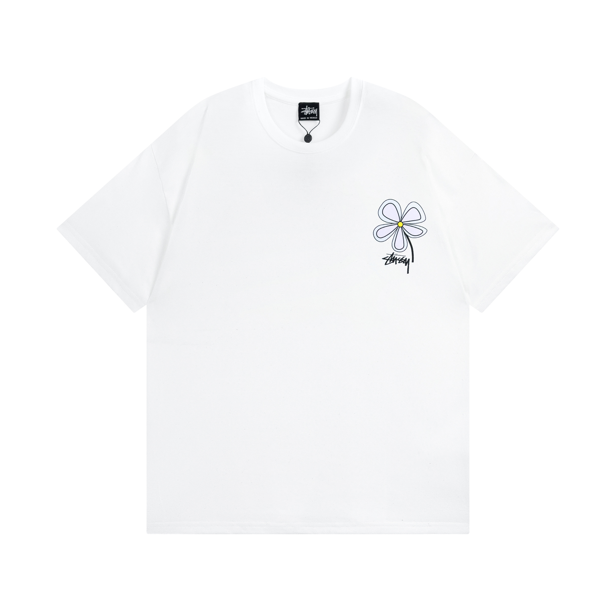Stussy Outline Flower Logo T-Shirt