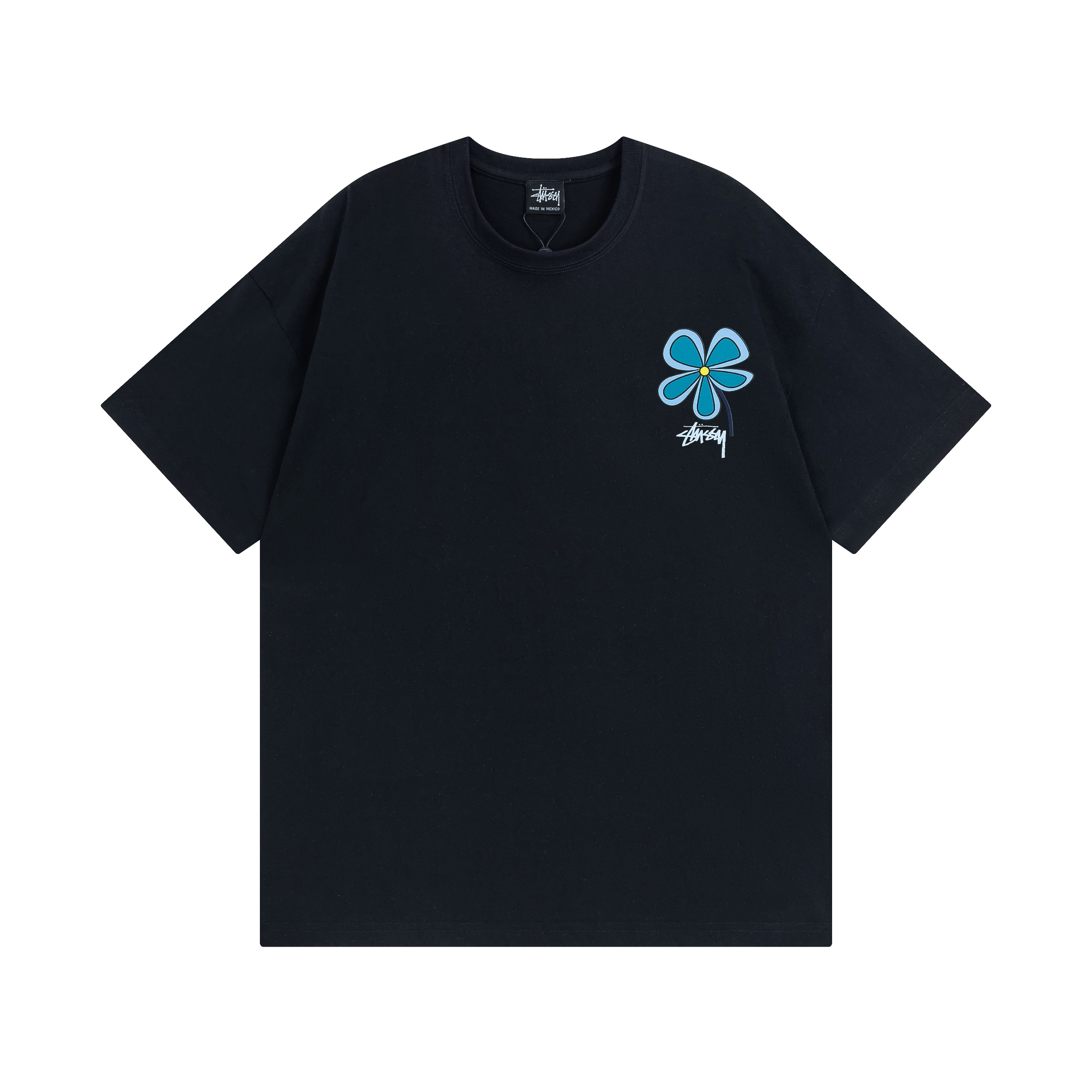Stussy Outline Flower Logo T-Shirt