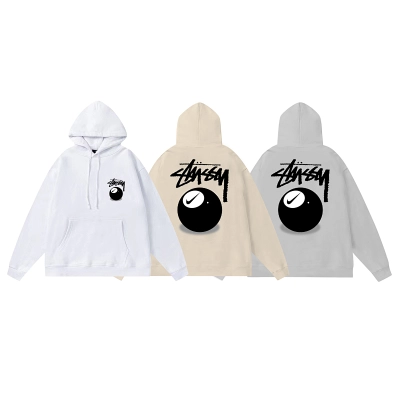 Stussy Oversized 8 Ball Handstyle Pullover Hoodie 01