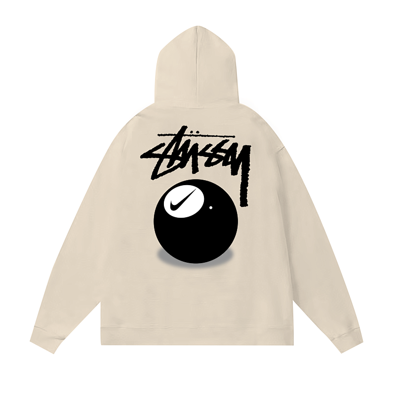 Stussy Oversized 8 Ball Handstyle Pullover Hoodie