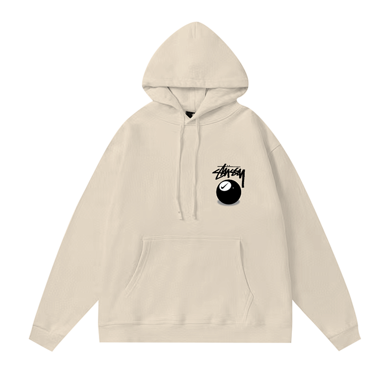 Stussy Oversized 8 Ball Handstyle Pullover Hoodie