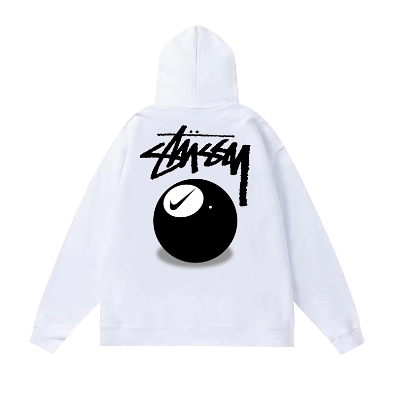 Stussy Oversized 8 Ball Handstyle Pullover Hoodie
