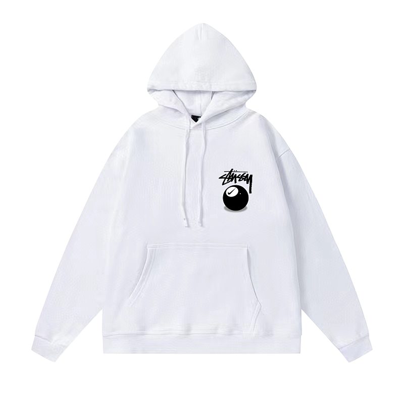 Stussy Oversized 8 Ball Handstyle Pullover Hoodie