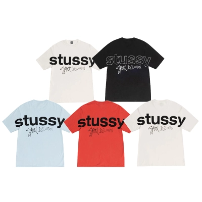 Stussy Oversized Outline Wordmark T-Shirt 01