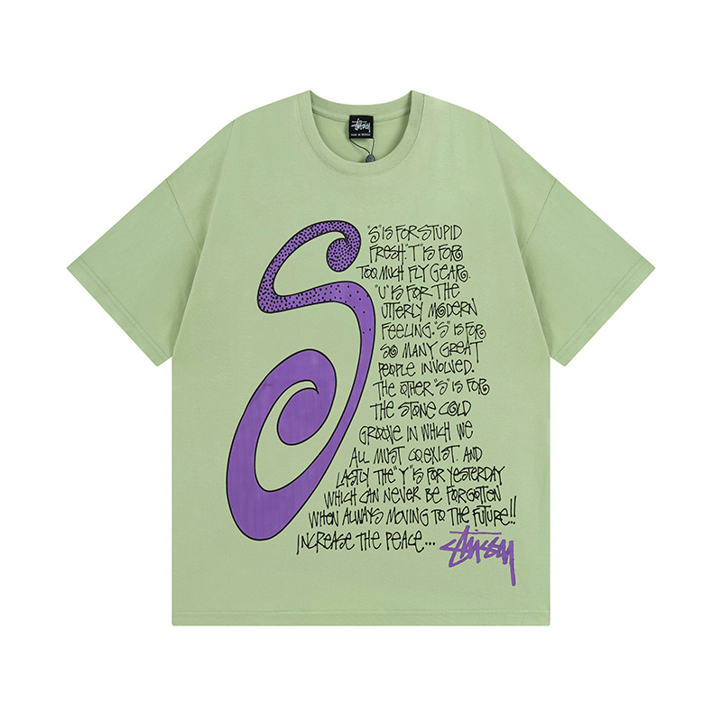 Stussy Oversized S Letter Typography T-Shirt