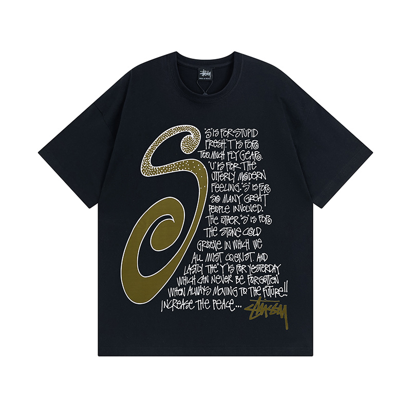 Stussy Oversized S Letter Typography T-Shirt