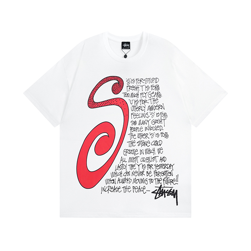 Stussy Oversized S Letter Typography T-Shirt
