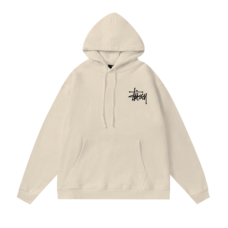 Stussy Pastel Landscape Brush Graphic Pullover Hoodie