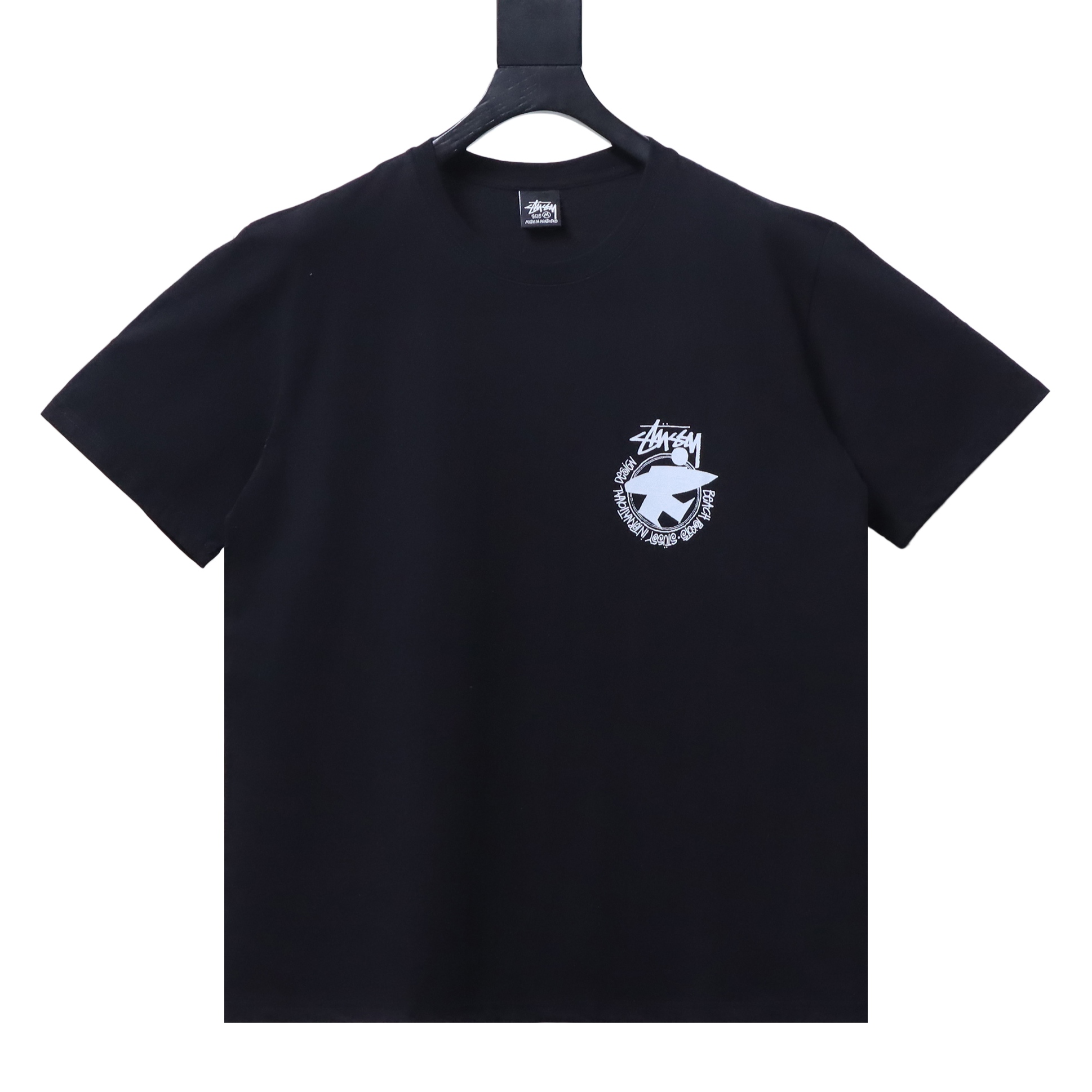 Stussy Peace Portrait Circle T-Shirt Black