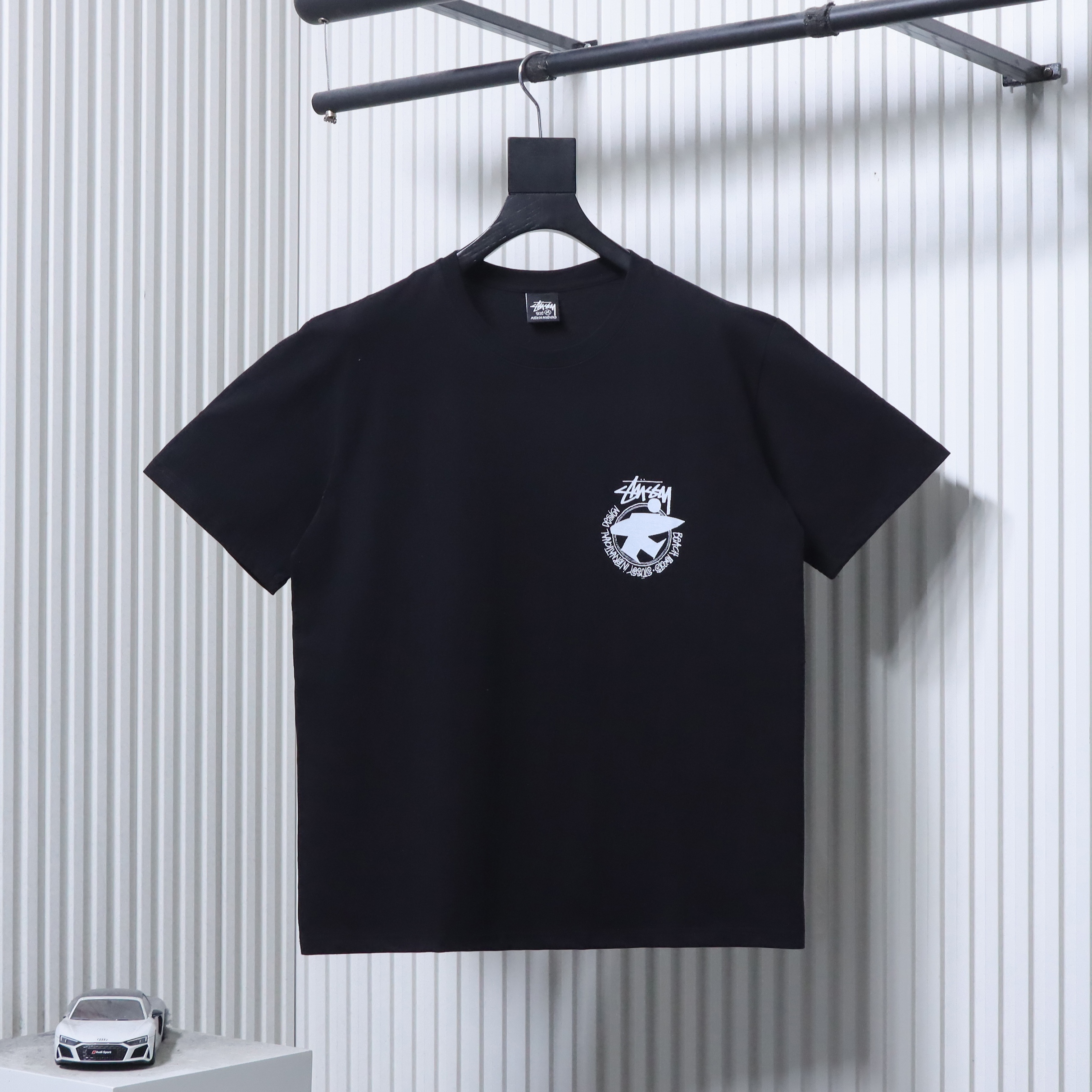 Stussy Peace Portrait Circle T-Shirt Black