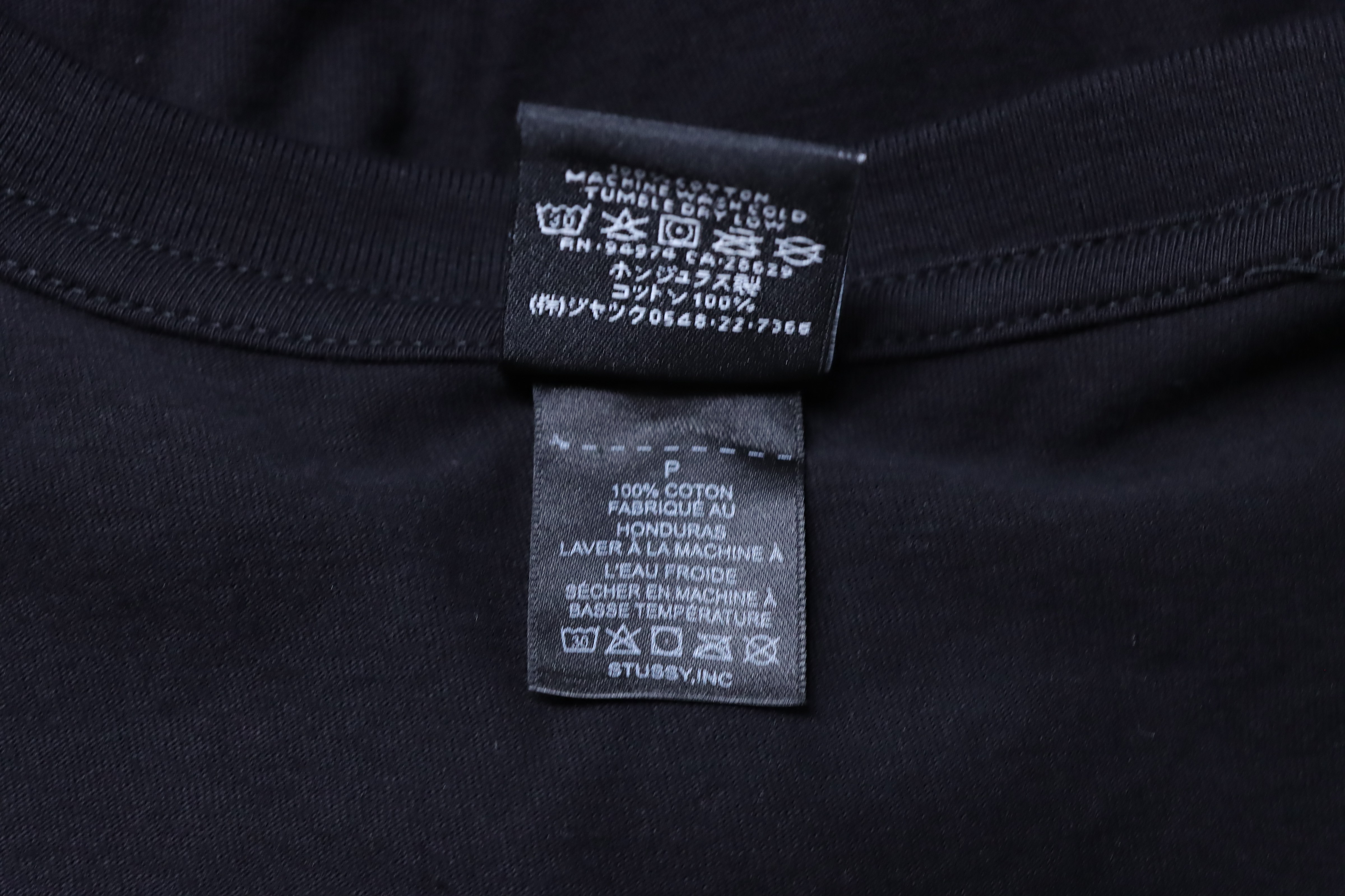 Stussy Peace Portrait Circle T-Shirt Black