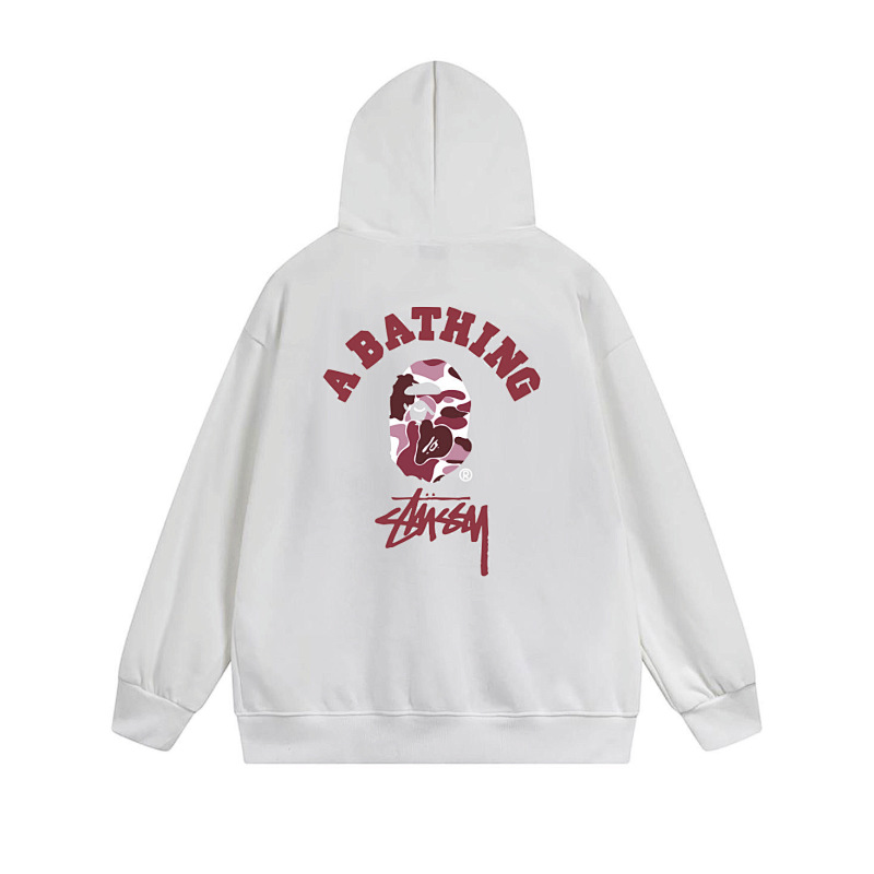 Stussy Pink Arch Portrait Full-Zip Hoodie