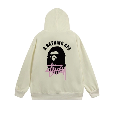 Stussy Pink Portrait Arch Full-Zip Hoodie 02